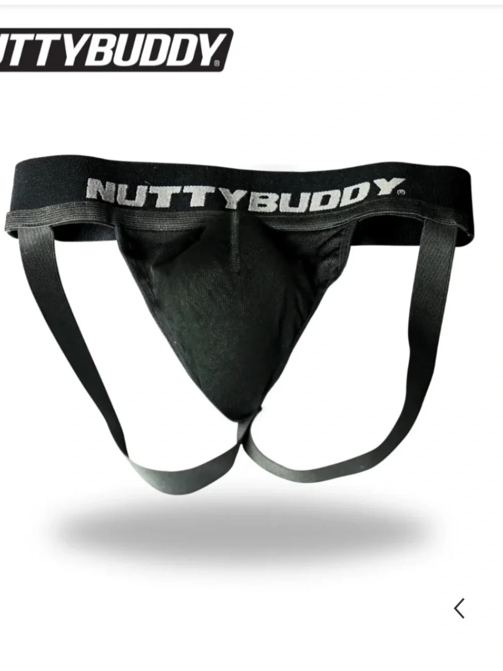 Nutty Buddy Youth Protective Boxer Briefs Cup & Jockstrap - Black NWOT